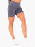 Geo Seamless High Waisted Shorts - Navy - Catinker Activewear