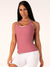 Paradise Fitted Tank -Pink - Catinker Activewear