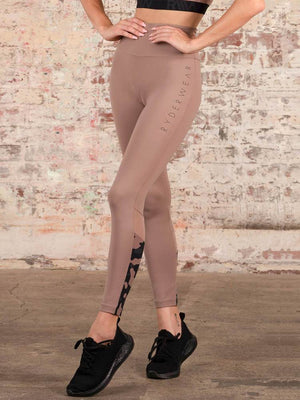 Camo High Waisted Leggings - Rose Taupe - Catinker Activewear